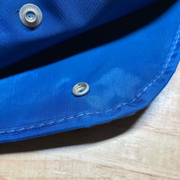 Olympic  Airways Vintage Royal Blue Vinyl Garment Bag. Pre-Owned - Picture 4 of 11